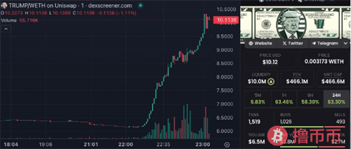 特朗普在宾州集会遇袭后，MAGA模因币价格飙升逾30%